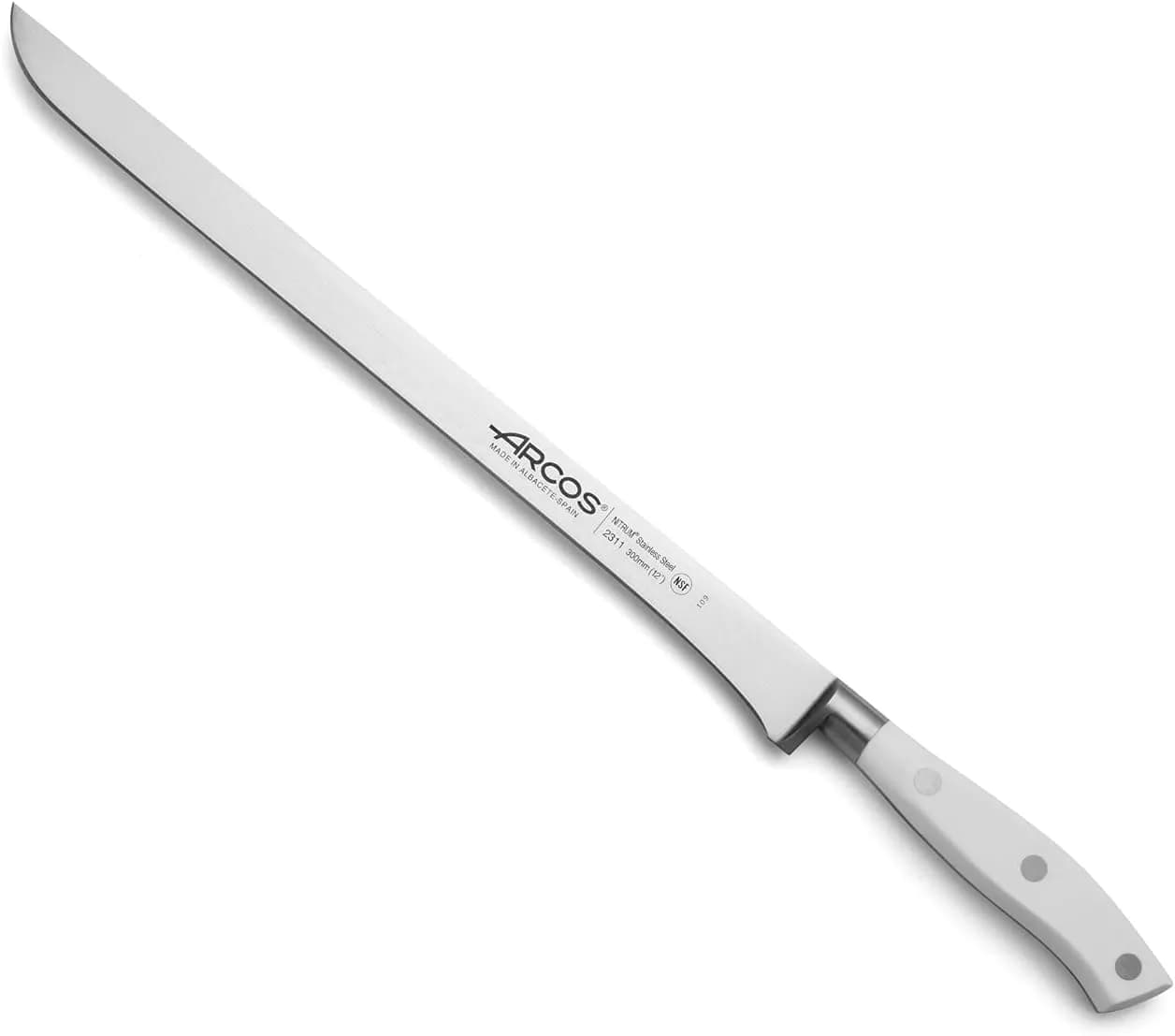 Arcos Riviera Cuchillo Jamonero con Alvéolos 250 mm
