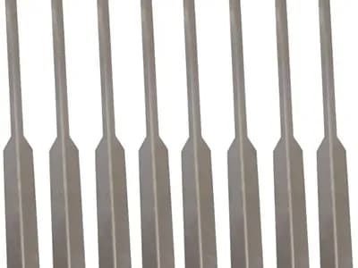 Pack 8 Brochetas Espeto de Acero Inoxidable 50 cm Avalon - Pincho para Carne, Verduras, Pescado (Sardina, Lubi (vista 1)