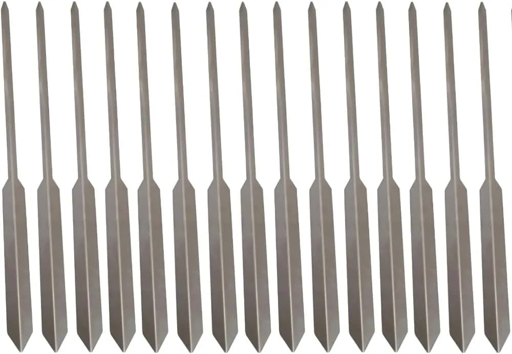 Pack 8 Brochetas Espeto de Acero Inoxidable 50 cm Avalon - Pincho para Carne, Verduras, Pescado (Sardina, Lubi (vista 2)