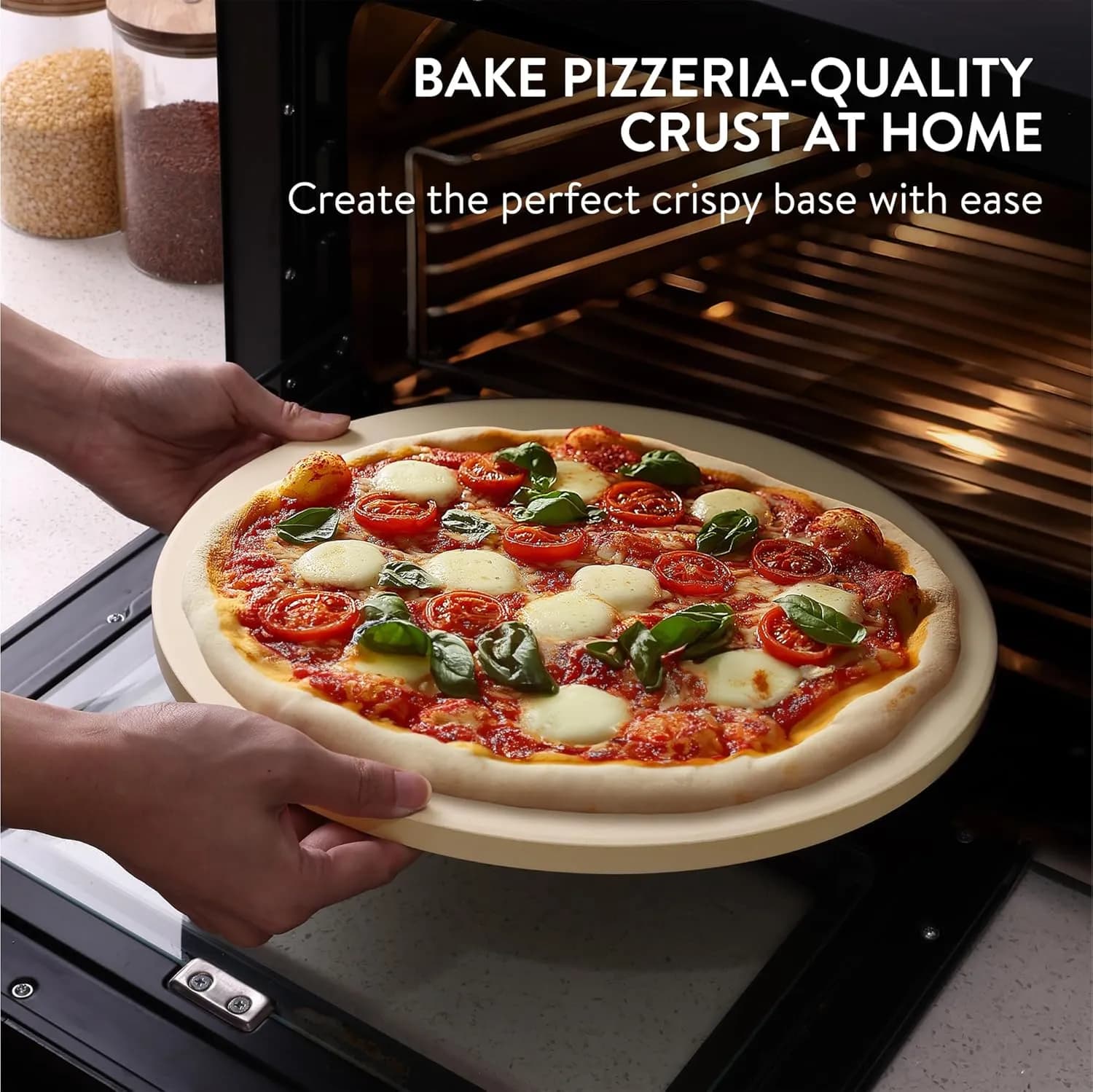 GOURMEO Piedra para Pizza de Cordierita Redonda 35 cm