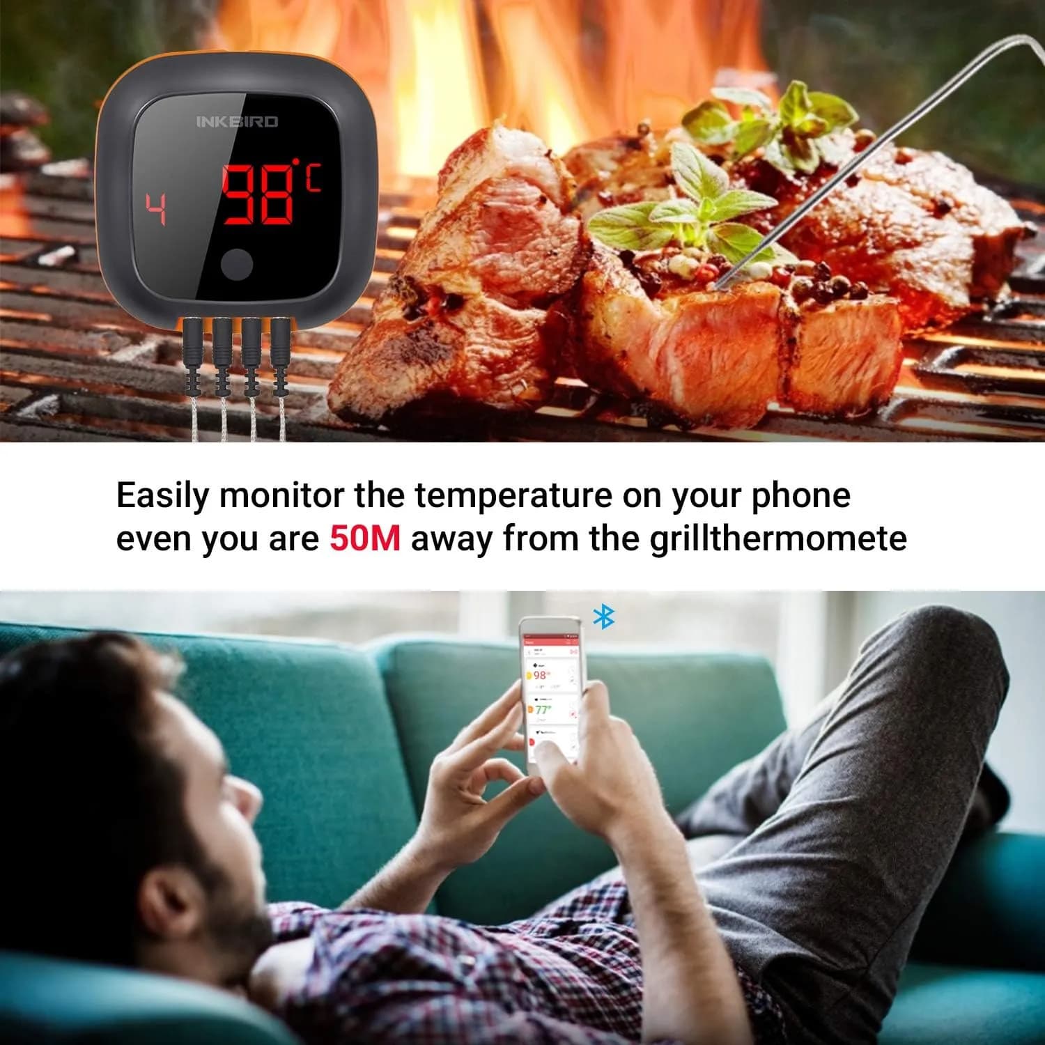 Inkbird IBT-4XS termómetro Bluetooth