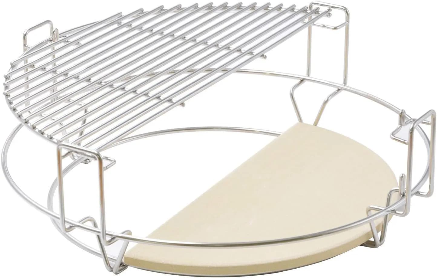 Onlyfire GCG-8552 Sistema de Cocción (2 parrillas + rack + 2 deflectores) para Kamado Large