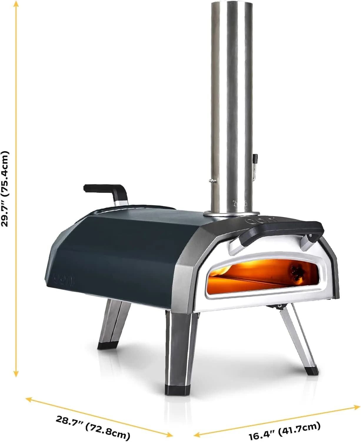 Ooni Karu 2 - Horno de pizza multicombustible con piedra y termómetro