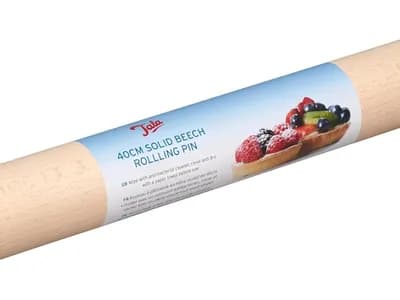 Tala: rodillo de haya maciza de 40 cm, cilindro recto sin mangos (vista 1)