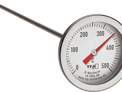 TFA Dostmann Termómetro profesional para horno 14.1035.60, de acero inoxidable, con sensor de temperatura larg (vista 1)