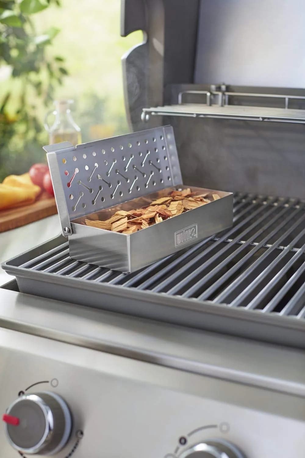 Weber Astillas de Whisky (Paquete de 700g), hechas de barricas de whisky, para verduras y todo tipo de carne,  (vista 2)