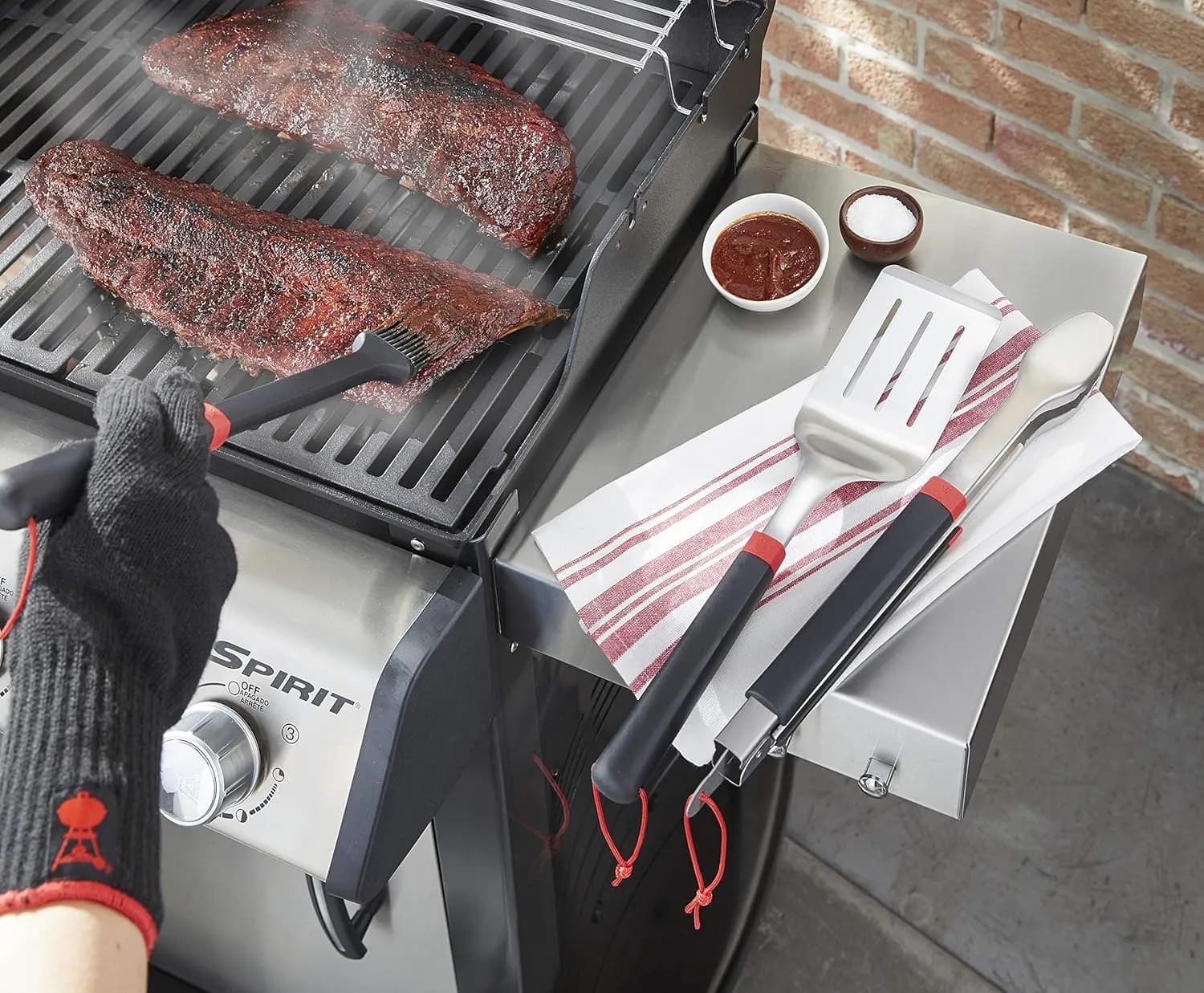 Weber Brocha de Barbacoa de Silicona 40 cm