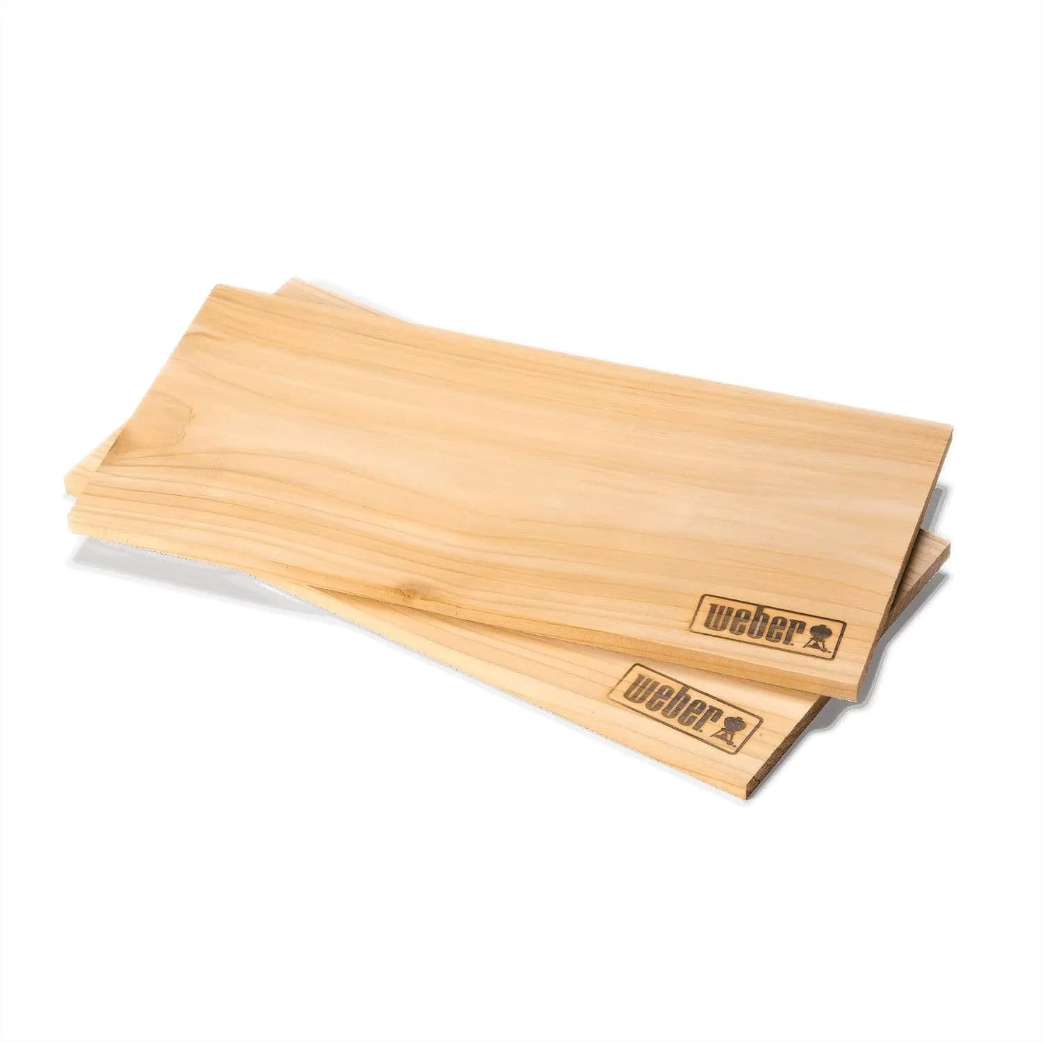 Weber Tablas de Cedro Rojo del Pacífico para ahumar, Grandes (40 x 15cm), Paquete de 2, Aroma Dulce y Suave, I (vista 1)