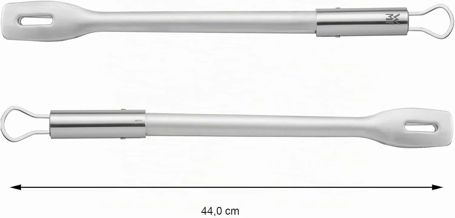 WMF BBQ - Pinzas 44 cm, Cubiertos para Asar Carne, Pescado, Verduras, Mecanismo de Bloqueo, Ahorra Espacio, Ac (vista 2)