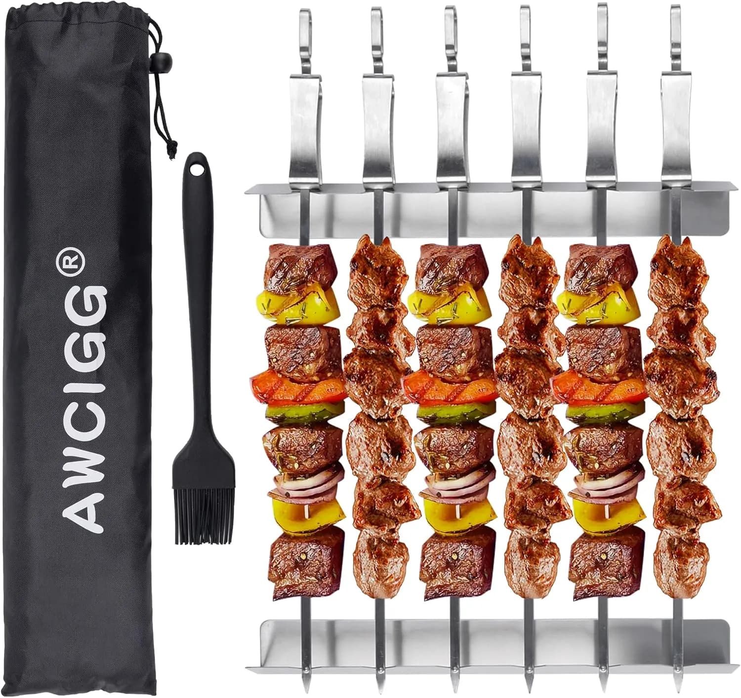 AWCIGG Set de Brochetas con Soportes