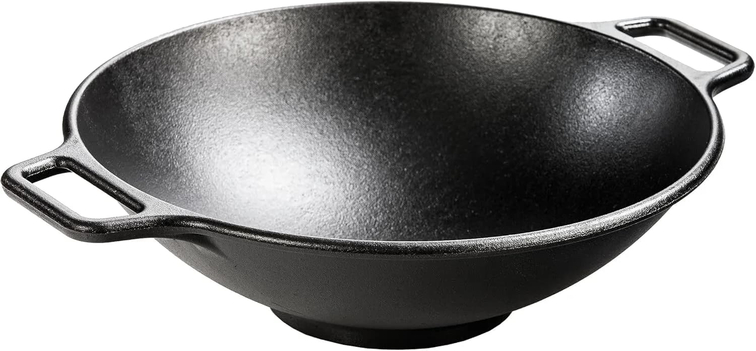 Lodge Pro-Logic Wok de Hierro Fundido 35 cm con Asas