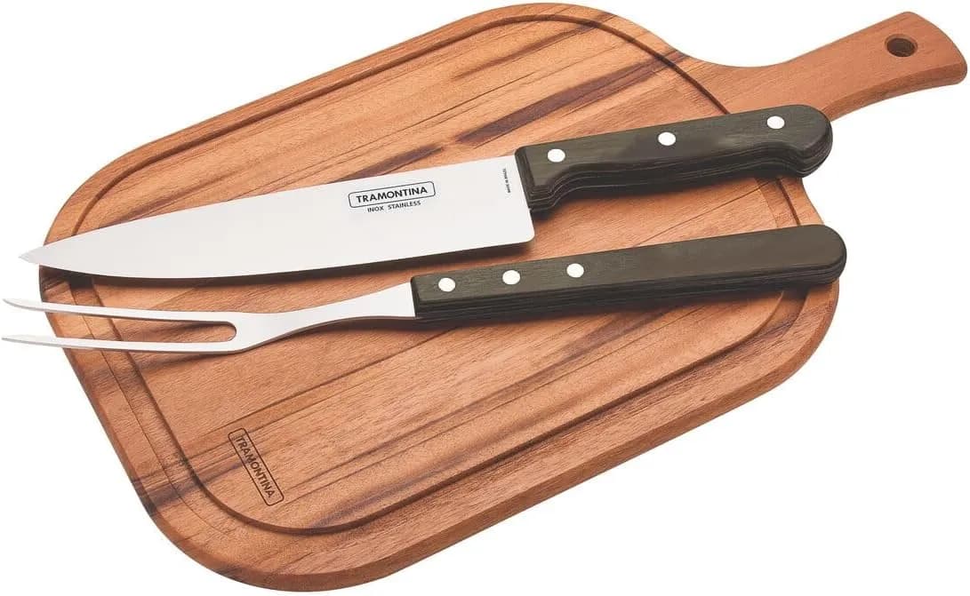 Tramontina Churrasco Set 3 Piezas Polywood